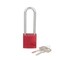 Panduit Aluminum Body Padlock, Long Shackle, Red PSL-7-LS - alternate 5